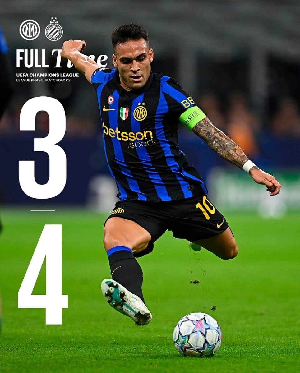 Tresoldi mette l'Inter KO: il Club Brugge sbanca Milano